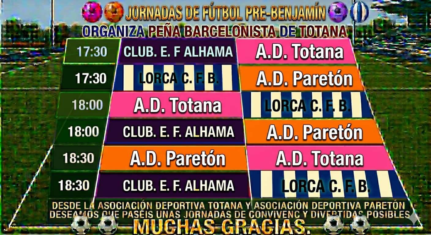 La Peña Barcelonista de Totana impulsa una jornada de convivencia y valores con el fútbol prebenjamína co